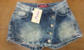 Short saia jeans